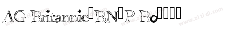 AG Britannic_BN_P Bo字体转换